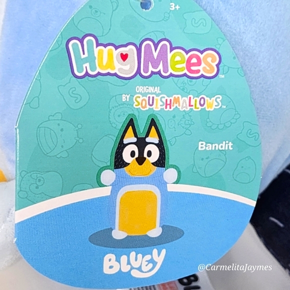 BANDIT 🐶 Bluey's Dad Dog HugMee Bluey X Original Squishmallows ☆ NWT ☆ - Picture 3 of 8